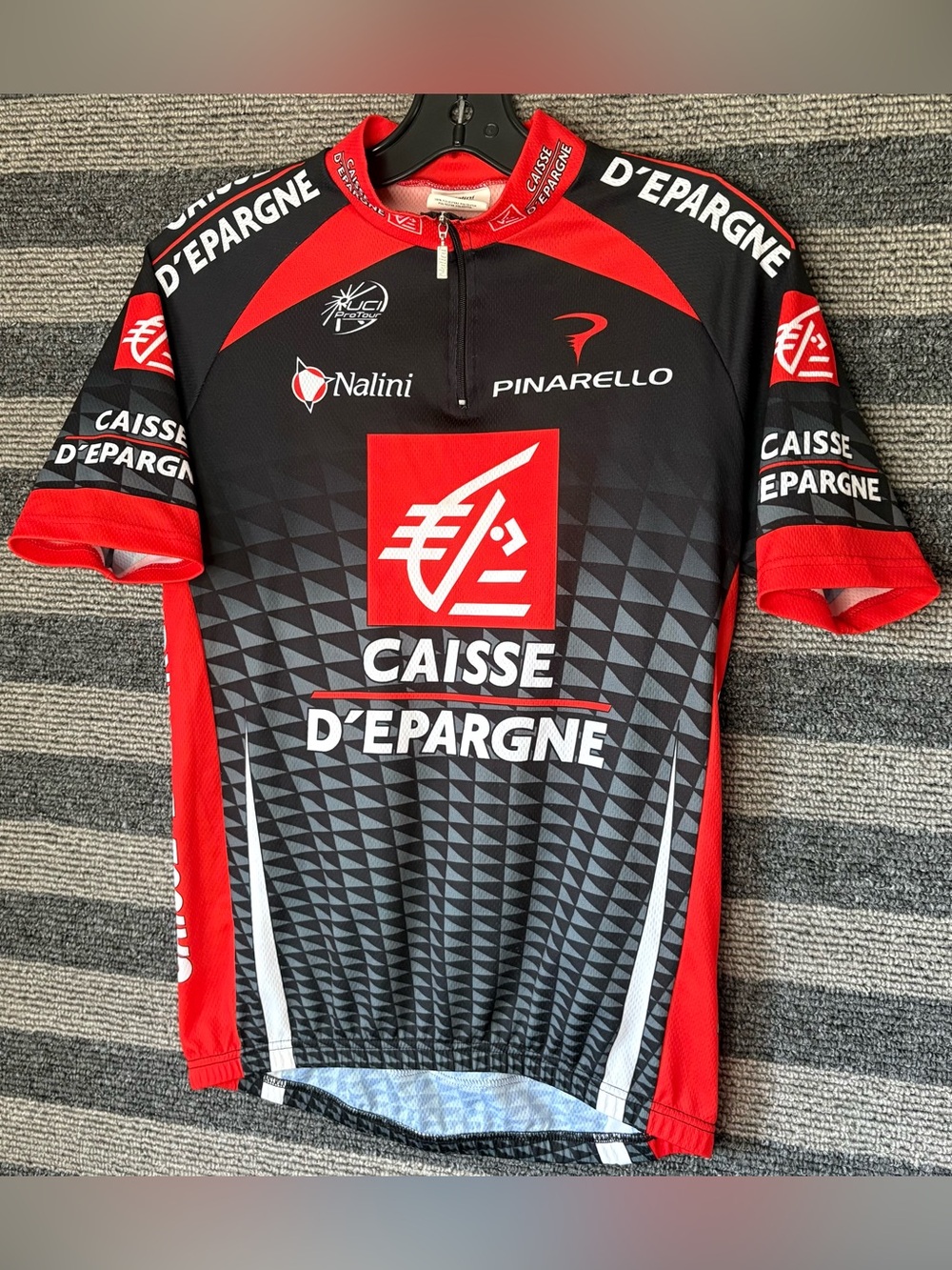 2006 Nalini Caisse d'Epargne Men's UCI Pro Tour Cycling Team Jersey Size 3 EUC